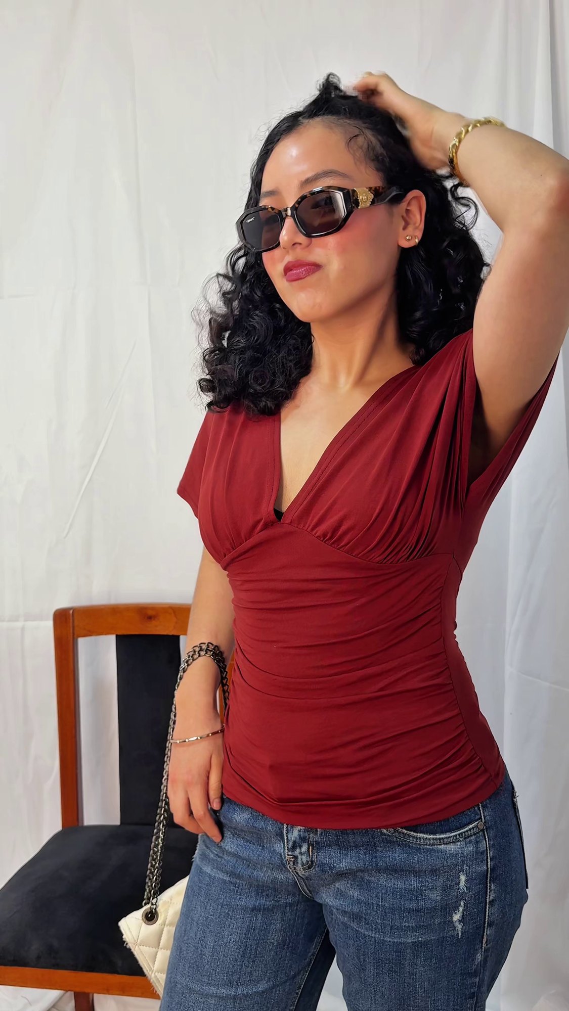 Top Angie en rojo
